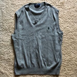 Cotton Sweater Vest - Polo Ralph Lauren (Grey)